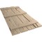 Ekena Millwork Rustic Four Board Spaced Board-n-Batten Hand Hewn Faux Wood Shutters, 23 1/2W x 60H, PR SHUBSS23X60HHPR - alternate 18